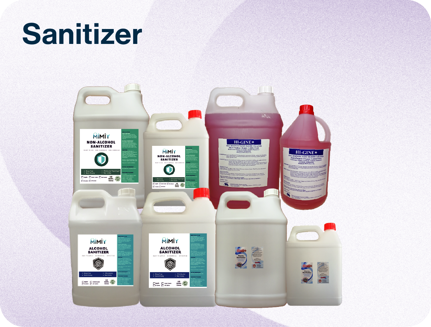 Sanitizer | Taschem Trading